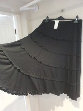 NEW POPPY PRETTY BLACK RUFFLED