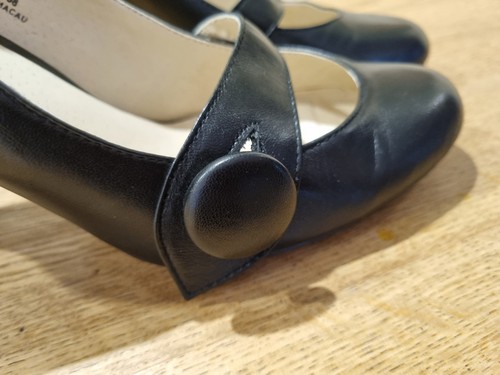 Next black leather shoes - black, heels