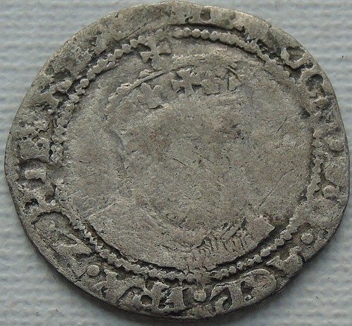 Henry viii hammered silver - viii,