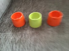 3 Vintage Retro Melamine Egg