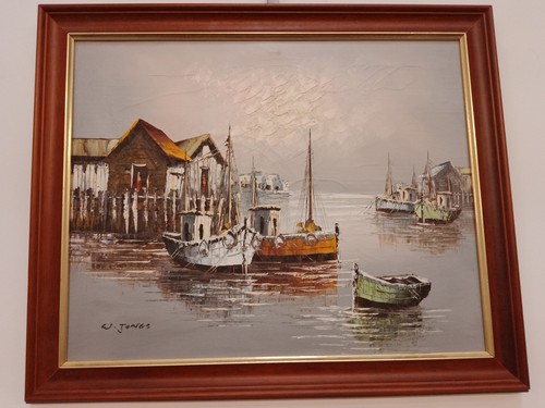 Jones framed signed - w,