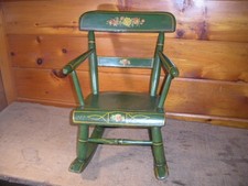 Vintage Folk Art Painted Wood