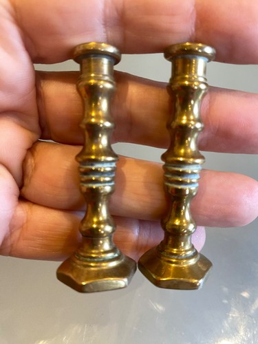 Pair miniature solid brass - miniature,