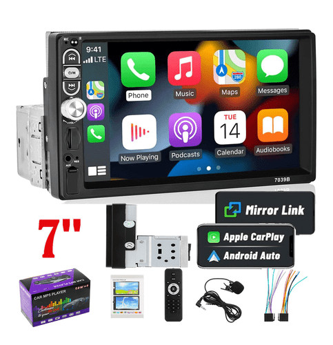 Single din car stereo - single, 7''