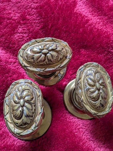 Victorian brass doorknobs - brass,