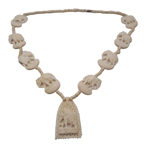 Vintage elephant necklace - vintage,