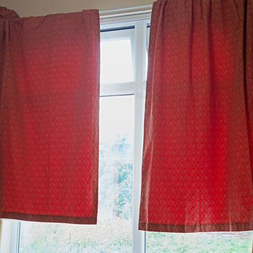 Red leaf pattern light - pattern,