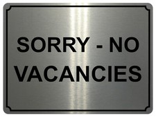 1383 SORRY NO VACANCIES Metal