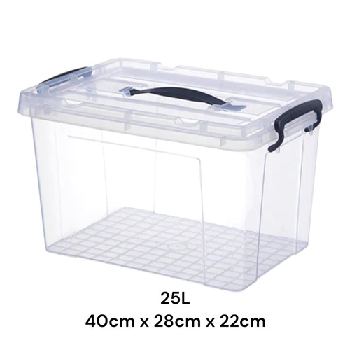 Clear plastic storage boxes - plastic,