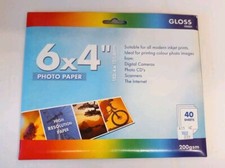6  x 4 Photo Paper - Gloss Finish  - 40 Sheets - 200gsm - Opened Unused 