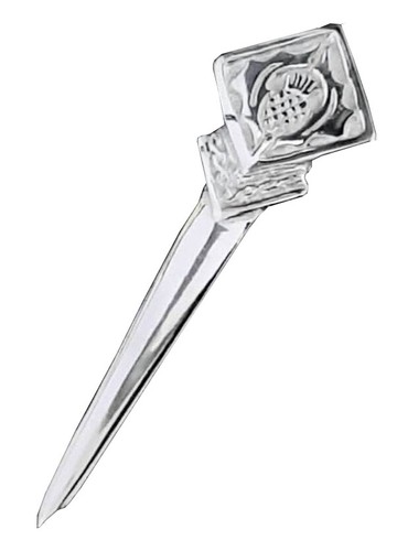 Scottish thistle kilt pin - kilt,
