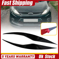 For Ford Fiesta MK7 MK7.5 2008-2012 Black Headlight Eyebrows Eyelid Cover Lids