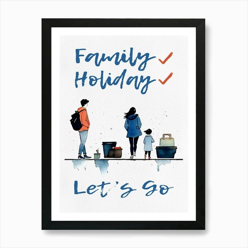Family holiday let art - holiday,