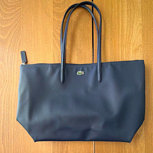 Lacoste navy large shopper - navy,