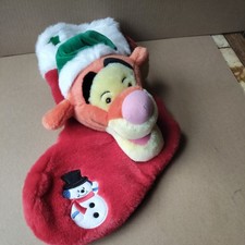Disney Tigger Talking Singing Plush Christmas Stocking, Disney Store, P Read 