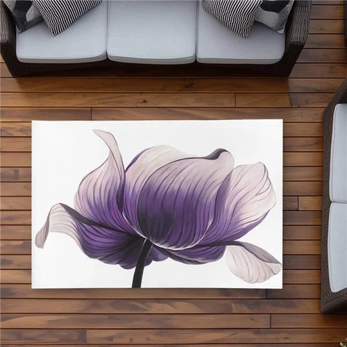 3x5 purple anemone flower - ft.,