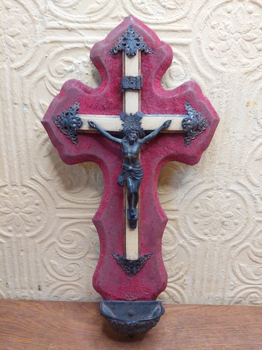 Antique french crucifix - antique, cross