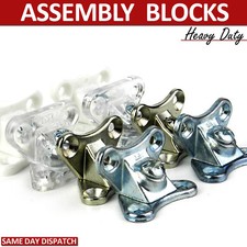 CORNER JOINTS KNOCK DOWN FITTING KIT ANGLE BRACKET FURNITURE ASSEMBLY BLOCKS 