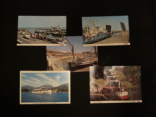 Vintage british boat postcards - vintage,