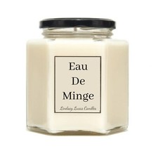 Eau De Minge Funny Joke Gift Scented Candle Made With Soy Wax