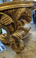 Vintage French Giltwood Bracket Shelf Sconce.
