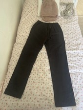 Black Chef Trousers Size 10