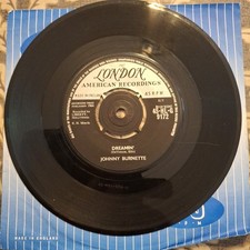 JOHNNY BURNETTE "DREAMIN' " 45 RPM VINYL SINGLE 1960