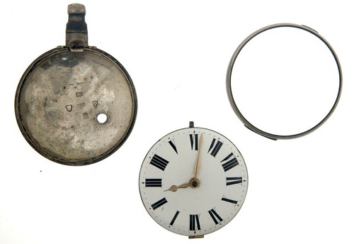 Silver gant pair cased - silver,