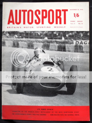 Autosport magazine nov - autosport, 1958