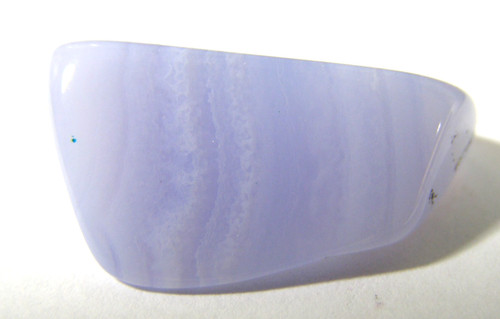 Blue lace agate tumblestone - blue,