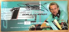 Carl Fogarty SIGNED Smiler Sheet Bases X 10