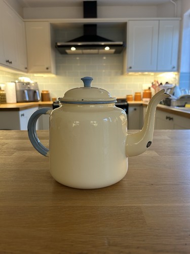 Vintage glider enamel - vintage, teapot
