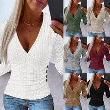 Womens Sexy Slim Fit Blouse T