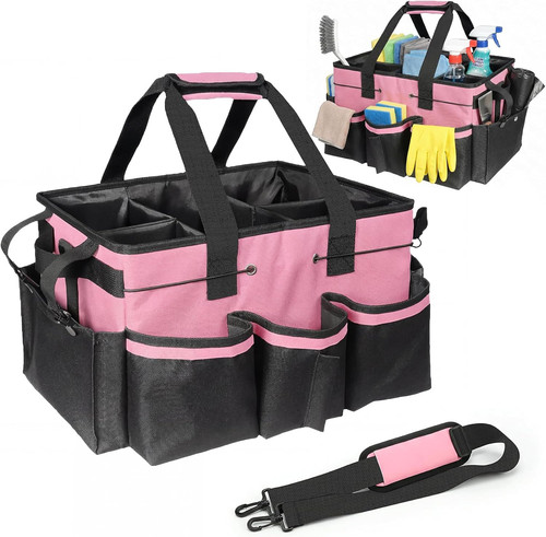Foldable cleaning caddy bag - cleaning,