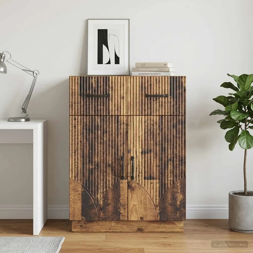 Walplus old wood buffet - wood,