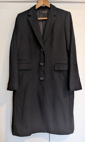 Jaeger black twill wool - black, long