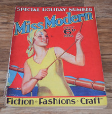 MISS MODERN MAGAZINE - July 1932 Vintage Fashion 30s Thirties Craft Style etc