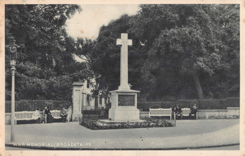 Postcard kent broadstairs war - kent,