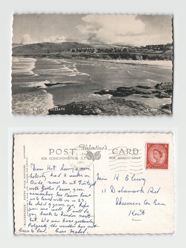 Postcard the beach - postcard, polzeath