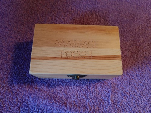 Wooden box containing massage - wooden,