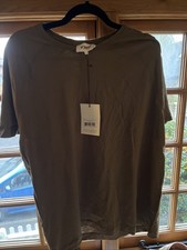 YMC Television Raglan T-Shirt Olive Size Large 100% Cotton New with Tags