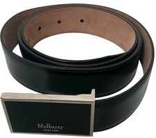 Mulberry Leather Belt Black