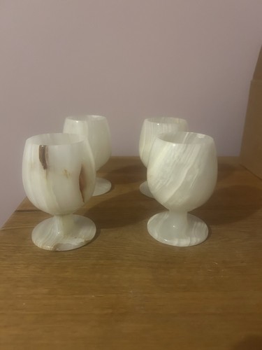 Glass goblets set x - set, of
