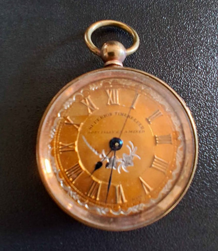 Gold filled full hunter pocket - gold,