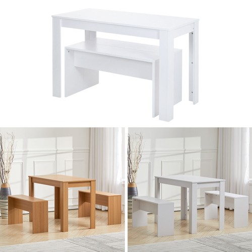 Wooden dining table with - wooden,