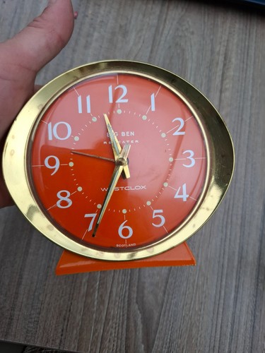 Retro orange westclox big ben - westclox,