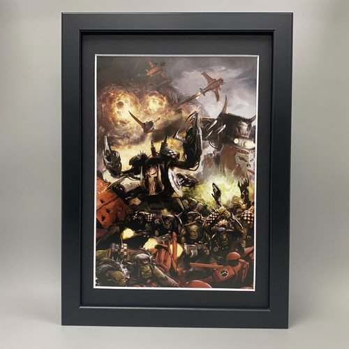 Ork framed art waaagh deff - ork,