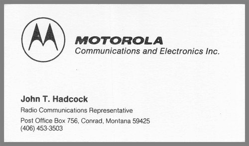 Motorola communications john - motorola, t