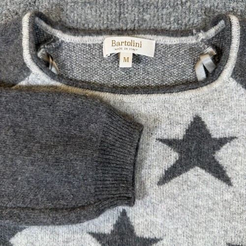 Bartolini italy grey star wool - star,