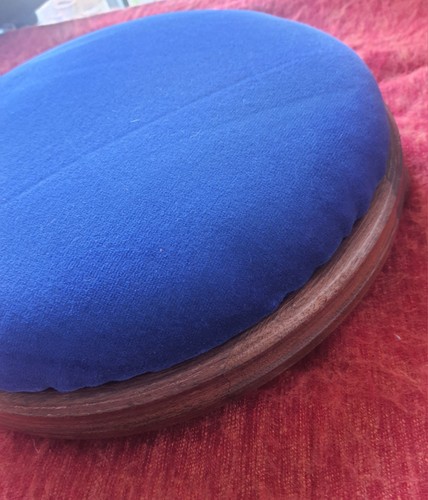 Vintage circular footstool - vintage,